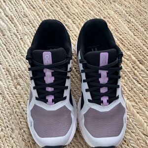 On Running Women's Black and Lavender Sneakers